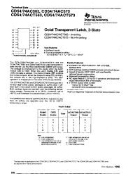 Datasheet CD54AC563 manufacturer TI