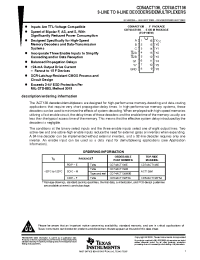 Datasheet CD54ACT138F3A manufacturer TI