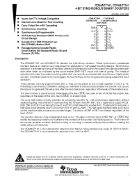 Datasheet CD54ACT161 manufacturer TI