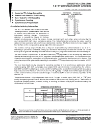 Datasheet CD54ACT163F3A manufacturer TI