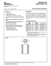 Datasheet CD54ACT174 manufacturer TI