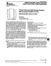 Datasheet CD54ACT299 manufacturer TI