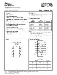 Datasheet CD54ACT32 manufacturer TI