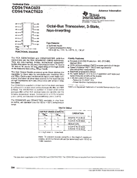 Datasheet CD54ACT623F3A manufacturer TI