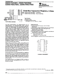 Datasheet CD54ACT651 производства TI
