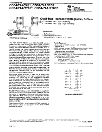 Datasheet CD54ACT652 manufacturer TI