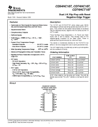 Datasheet CD54HC107 manufacturer TI