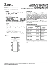 Datasheet CD54HC243F3A manufacturer TI