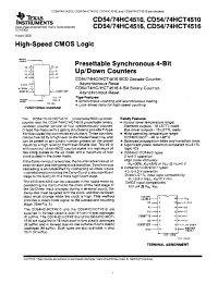 Datasheet CD54HC4516F3A manufacturer TI