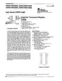 Datasheet CD54HC646 manufacturer TI
