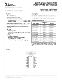 Datasheet CD54HCT126 manufacturer TI