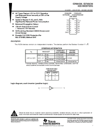 Datasheet CD74AC04M96 производства TI