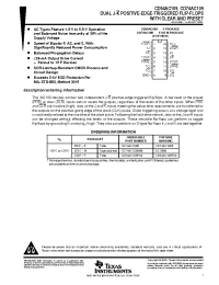 Datasheet CD74AC109M96 manufacturer TI