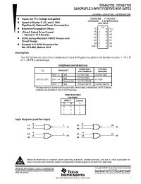 Datasheet CD74ACT02M96 manufacturer TI