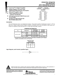 Datasheet CD74ACT05M96 manufacturer TI