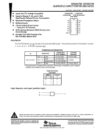 Datasheet CD74ACT08E производства TI