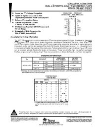 Datasheet CD74ACT109E manufacturer TI