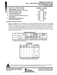 Datasheet CD74ACT112 manufacturer TI