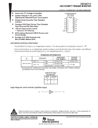 Datasheet CD74ACT14 manufacturer TI