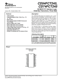 Datasheet CD74FCT245 manufacturer TI