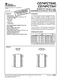 Datasheet CD74FCT540 manufacturer TI