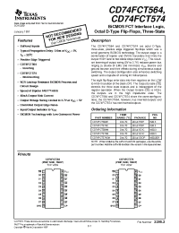 Datasheet CD74FCT564M производства TI