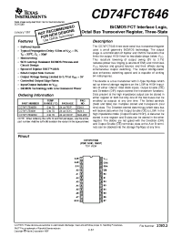 Datasheet CD74FCT646M производства TI