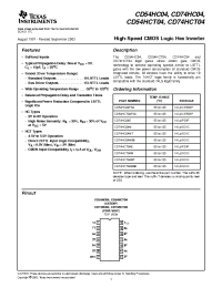 Datasheet CD74HC04M96 manufacturer TI