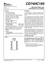 Datasheet CD74HC195M производства TI