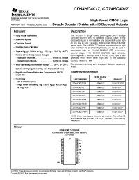 Datasheet CD74HC4017 manufacturer TI