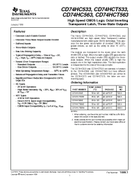 Datasheet CD74HC533 manufacturer TI