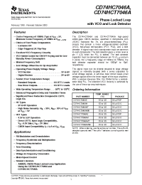 Datasheet CD74HC7046AME4 производства TI