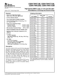 Datasheet CD74HCT238E manufacturer TI