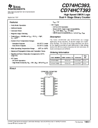 Datasheet CD74HCT393 manufacturer TI