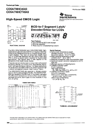 Datasheet CD74HCT4543 manufacturer TI