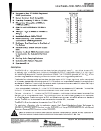 Datasheet CDC2510BPW manufacturer TI