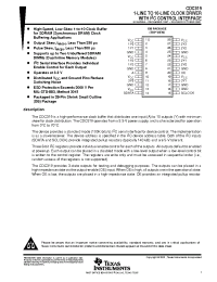 Datasheet CDC319DBR производства TI
