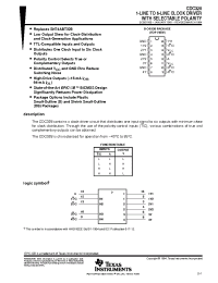 Datasheet CDC328DBLE производства TI