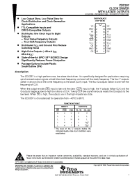 Datasheet CDC337 производства TI