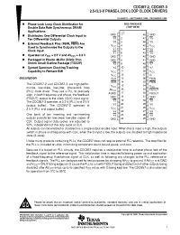 Datasheet CDC857-2DGGR manufacturer TI