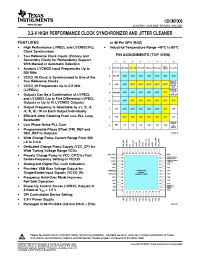 Datasheet CDCM7005RGZR производства TI