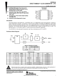 Datasheet CDCR61APWR manufacturer TI