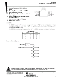 Datasheet CDCV304PW производства TI