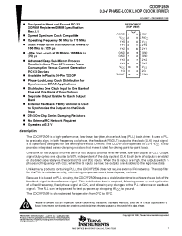 Datasheet CDCVF2509 manufacturer TI