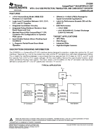 Datasheet CF4320HZKFR manufacturer TI