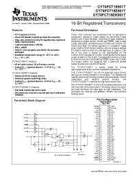 Datasheet CY74FCT162H501TTSSOP manufacturer TI