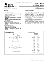 Datasheet CY74FCT16373ATPVC manufacturer TI