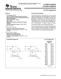 Datasheet CY74FCT16374TSSOP manufacturer TI