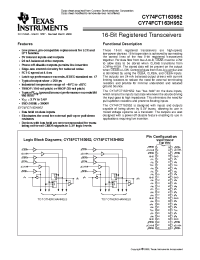 Datasheet CY74FCT163952 производства TI