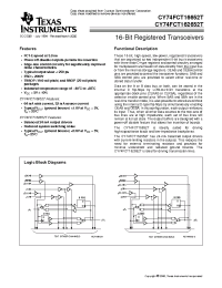 Datasheet CY74FCT16652T manufacturer TI